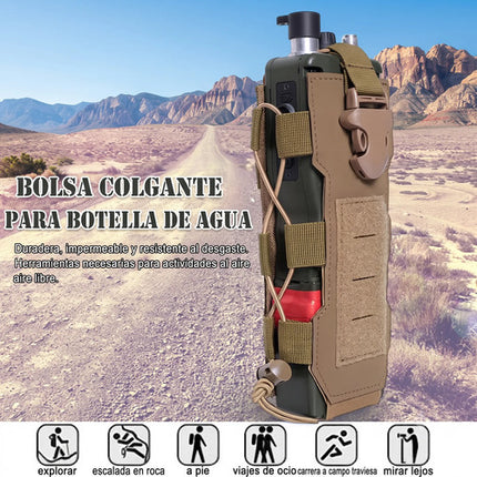 Porta Botella Tactico Molle Porta Radio Sostenedor Mochila