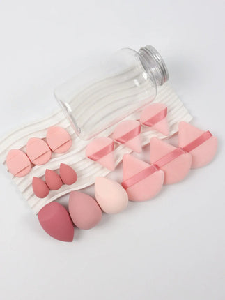 Set 15 Esponjas Para Maquillaje Blenders Borlas Trangulares