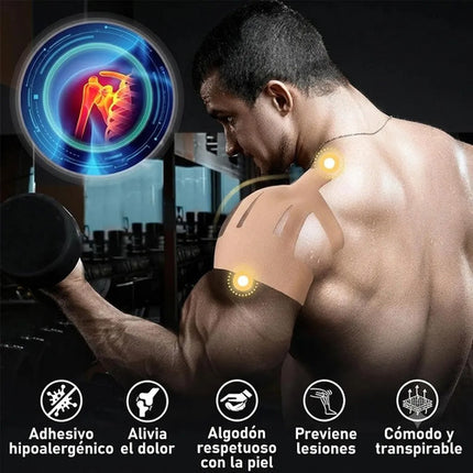Cinta Kinesiologica Hombro Parche Precortado Gym Dolor