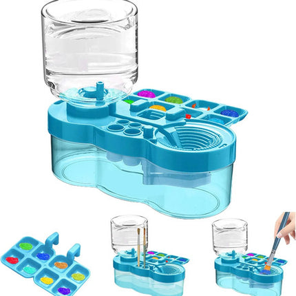 Enjuagador Pinceles Con Dispensador Agua Pintar Oleo Niños