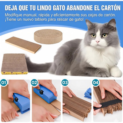 Cortador Cartón Para Hacer Rascador De Gato Manual Multiusos