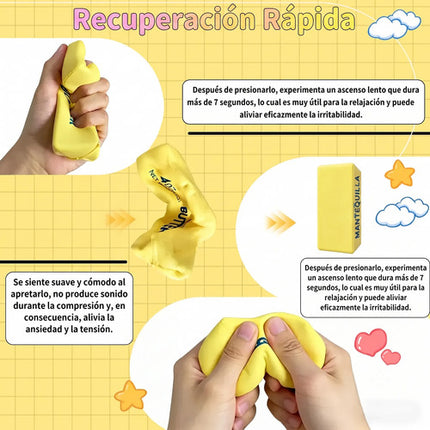 Juguete Antiestres Squishy Mini Mantequilla Barra Suave 11cm