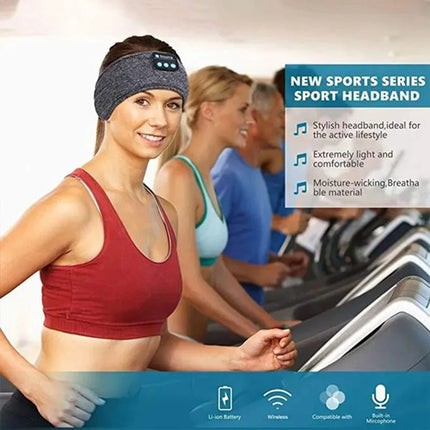 Audífonos Para Dormir Diadema Bluetooth Antifaz Deportivo