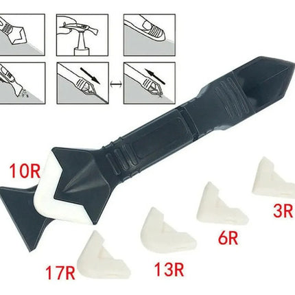 Kit Raspador De Silicona 5 En 1 Removedor Sellador Hogar