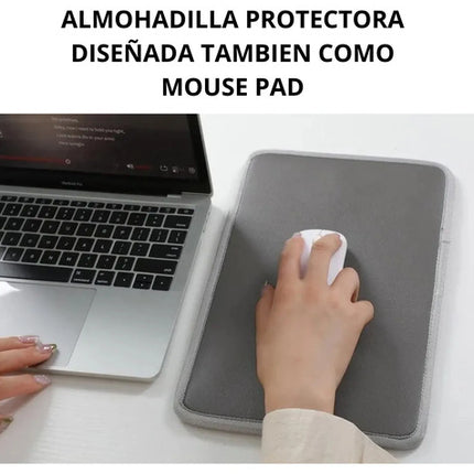 Maletín Portátil  Macbook Ipad De 13/14 Pulgadas Impermeable Negro