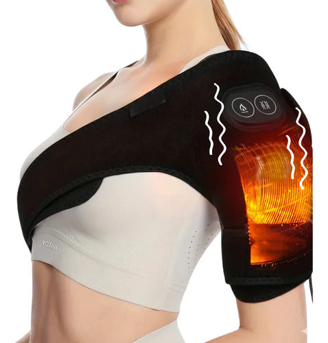 Hombrera Termica Calefacción Y Masaje Soporte Calor Rodilla