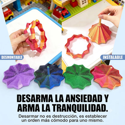 Juguete Sensorial Estrella Fractal 3d Expandible Antiestres