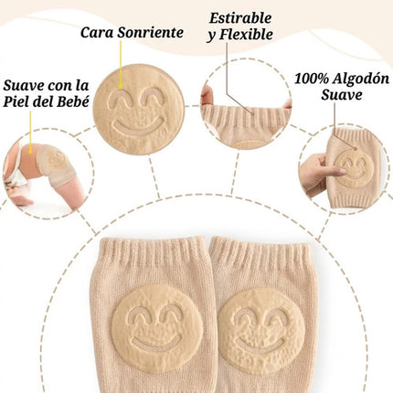 Rodilleras Para Bebé Gateo Antideslizante Protector Algodón