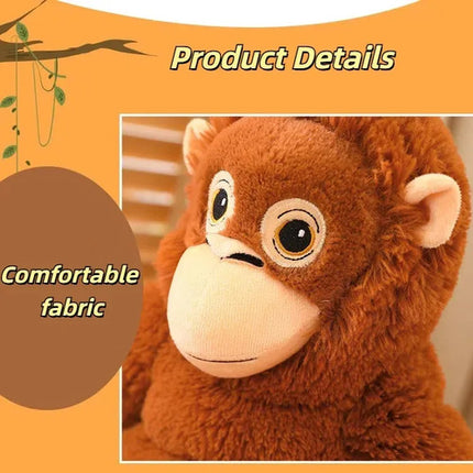 Peluche Chango Orangutan Muñeco Suave Juguete Gorila Niños