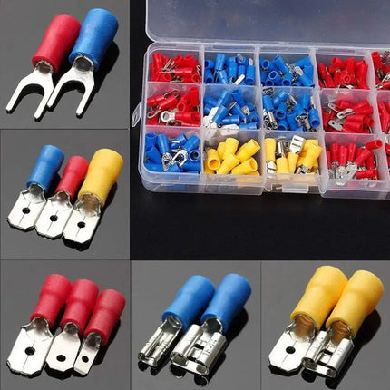 Kit 280 Terminales Eléctricas Aisladas Crimpado Para Cable