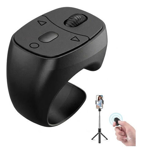 Anillo Control Bluetooth Mouse De Dedo Pasa Paginas Celular