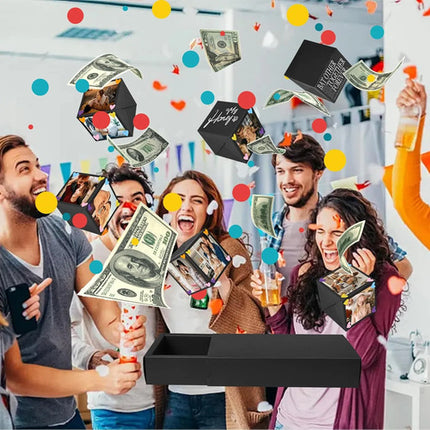 Caja Regalo Explosiva Dinero En Efectivo Cumpleaños Fiestas