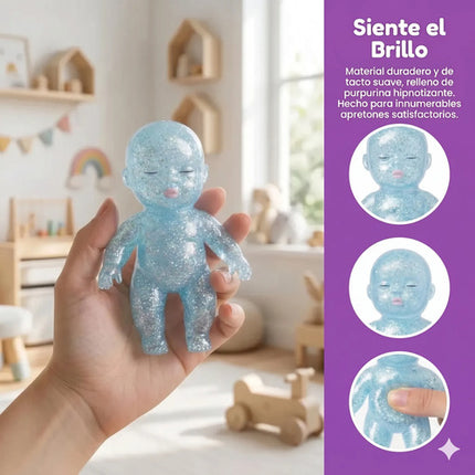 Squishy Bebé Con Glitter Juguete Sensorial Antiestrés Niños