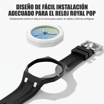 Correa Silicona Swatch Xomega Royal Pop Convertir A Pulsera