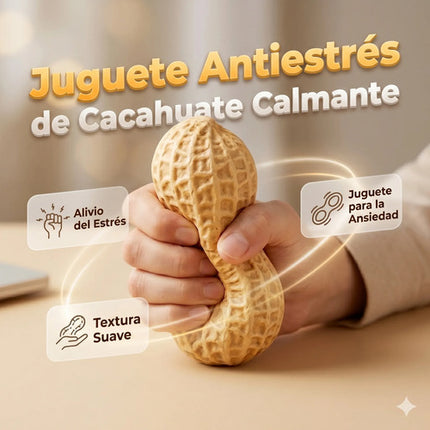 Squishy Antiestrés Cacahuate Maní Juguete Sensorial Niños