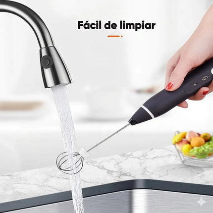 Espumador De Leche Eléctrico Recargable Batidor Café Barista