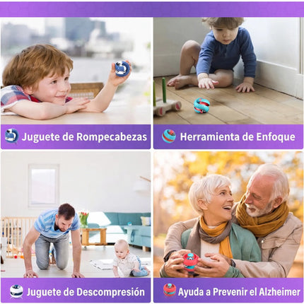 Pelota Orbital Fidget Juguete Antiestrés Spinner Para Niños