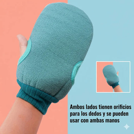 Guante Exfoliante Corporal Baño Doble Cara Limpieza Profunda