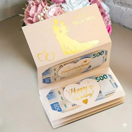 Tarjetas De Felicitación Para Boda Novios Regalo en Efectivo