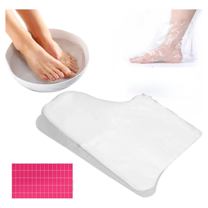 100 Bolsas Mascarillas De Pies Desechables Impermeables Spa