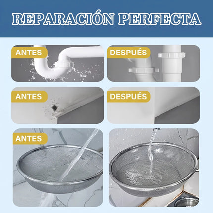 Sellador Impermeable Transparente Fugas Ventanas Multiusos