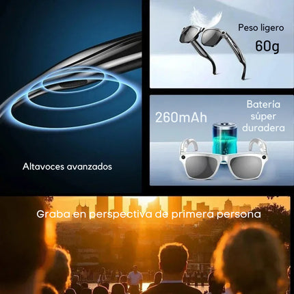 Lentes Inteligentes Xk Onepro Video Camara Audio Gafas Ia