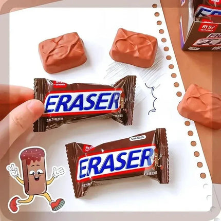 Borrador Escolar Goma De Borrar Forma De Chocolate Snickers