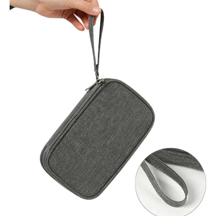 Bolsa Cartera Organizadora Viaje Pasaporte Documentos Cables