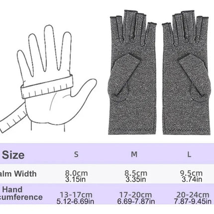 2 Guantes De Compresion Para Artritis Sin Dedos Terapeuticos