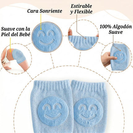 Rodilleras Para Bebé Gateo Antideslizante Protector Algodón