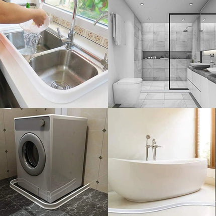 6m Tira Alta Sello Ducha Baño Piso Antifuga Agua Salpicadura