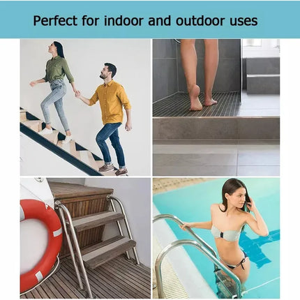 5m Tira Cina Antideslizante Transparente para Escalera Baño Hogar