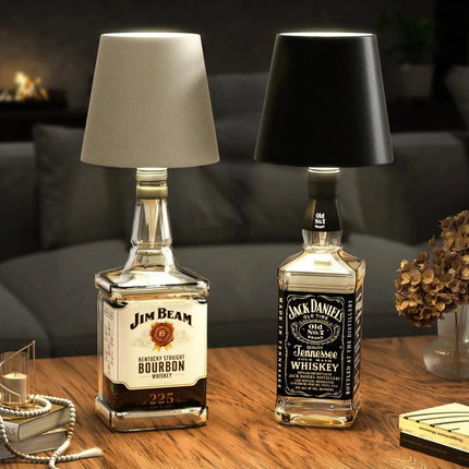 Lampara Led Recargable Para Botella Táctil Usb-c 3 Tonos Luz