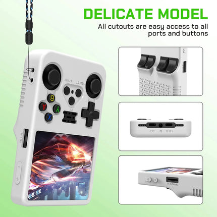 Funda Silicona Consola R36s Protectora Portatil Retro Suave
