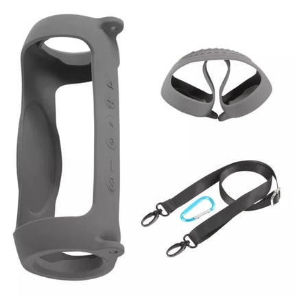 Funda de Silicona Uso Rudo para Jbl Charge 5 Con Gancho Y Correa