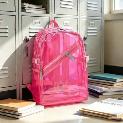 Mochila Transparente Impermeable Escolar Viaje Niños Adultos
