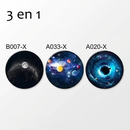 Proyector Galaxias Planetas 3 En 1 Lampara Habitacion Cuarto