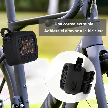 Funda Silicona Para Bocina Jbl Go4 Correa Sujeción Bicicleta