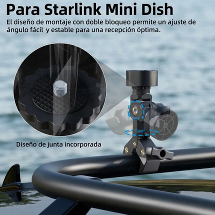 Soporte Abrazadera Starlink Mini Ajustable Rv Barco Portatil