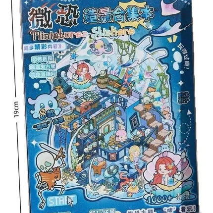 Libro De Calcomanías Escenarios De Halloween Terror Kawaii