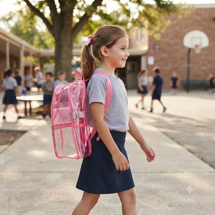 Mochila Transparente Impermeable Escolar Viaje Niños Adultos