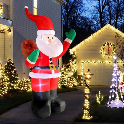 Inflable Navidad Santa Claus Decoracion Exterior Con Luz 1.8