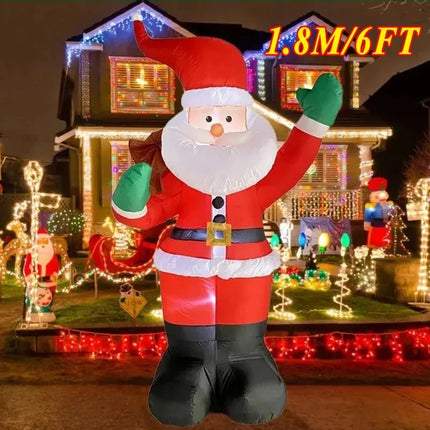 Inflable Navidad Santa Claus Decoracion Exterior Con Luz 1.8