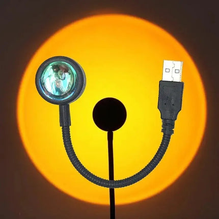 Proyector Lampara Sunset Atardecer Led Usb Cuarto Habitacion