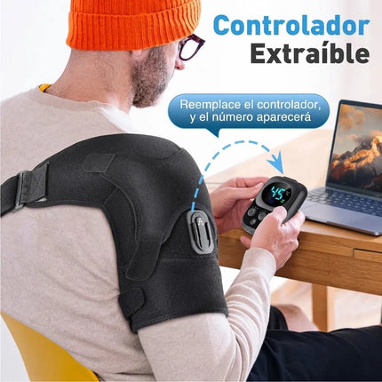 Hombrera Termica Electrica Soporte Masaje Pantalla Tactil