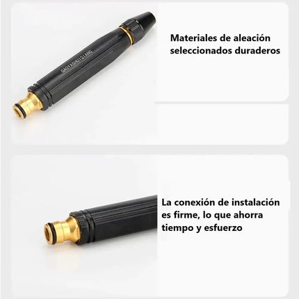 2 Boquilla Alta Presión Ajustable Para Manguera 3 Boquillas