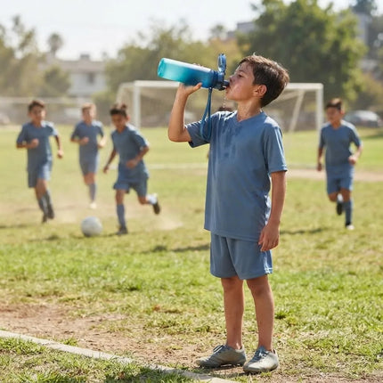 Bule Agua Messi Niños Escuela Regreso Clases Botella Correa