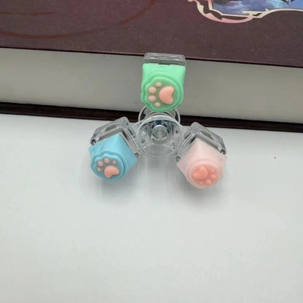 Fidget Spinner Llavero Pata Gato Mecánico Luz Led 3 Botones