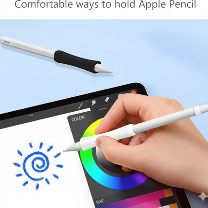 Soporte Grip Para Apple Pencil Silicon Funda Anti Deslizante