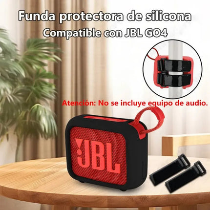 Funda Silicona Para Bocina Jbl Go4 Correa Sujeción Bicicleta